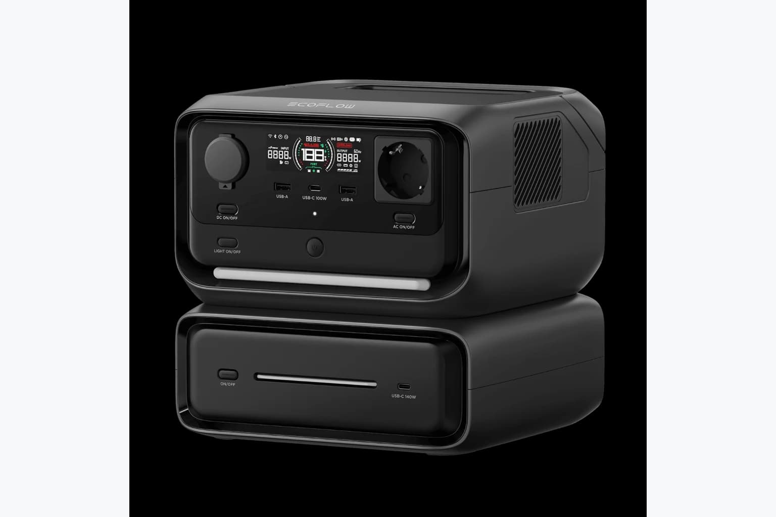 EcoFlow RIVER 3 Max Portable Powerstation 572Wh 600W Solargenerator TR